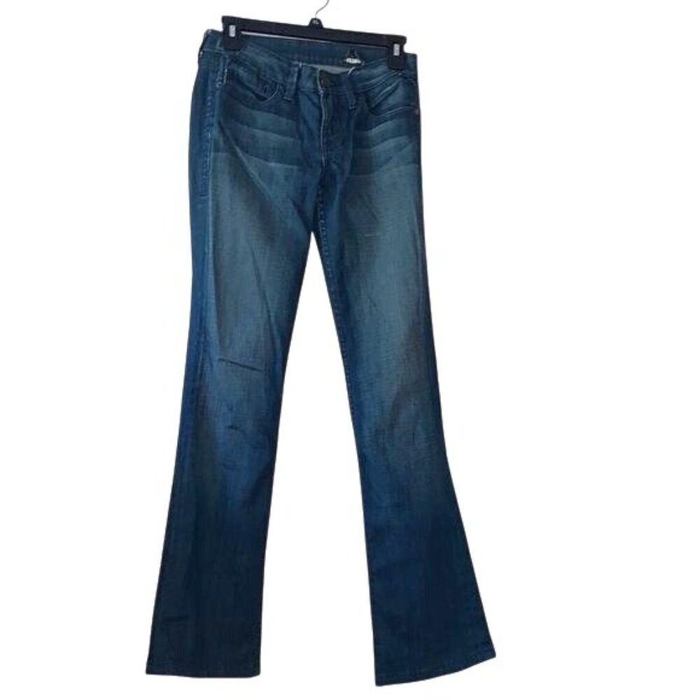 William Rast Womens Bootcut Jeans Size 24 Distressed Blue Denim Cotton/Spandex